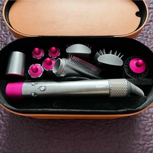 Fusia and Nickel Dyson Air Wrap Styler.